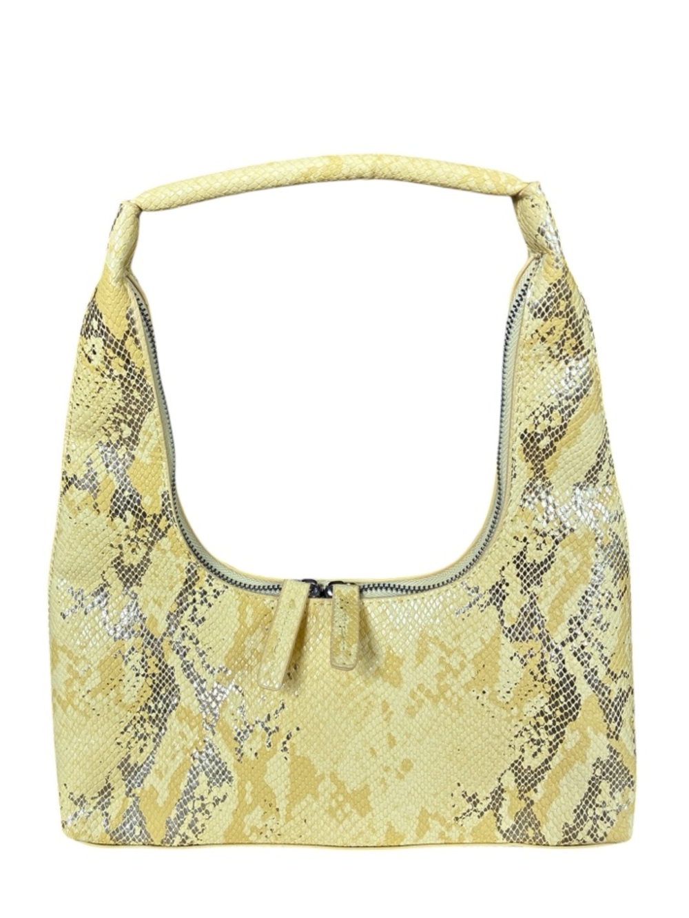 8 Other Reasons Gia Mini Shoulder Bag Yellow Snakeskin Metallic NWT - Picture 3 of 11
